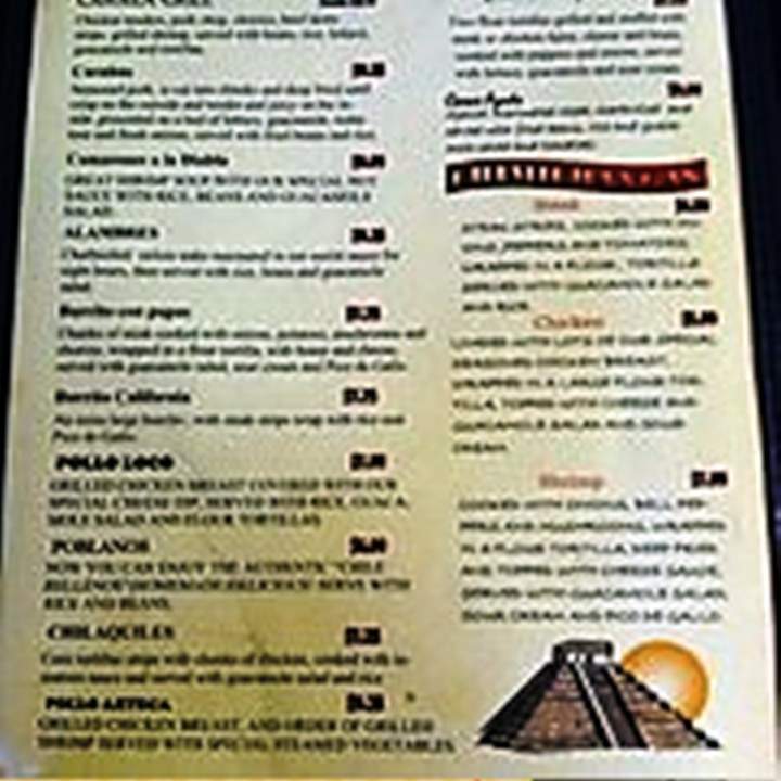 San Antonios - Fyffe, AL menu_pic
