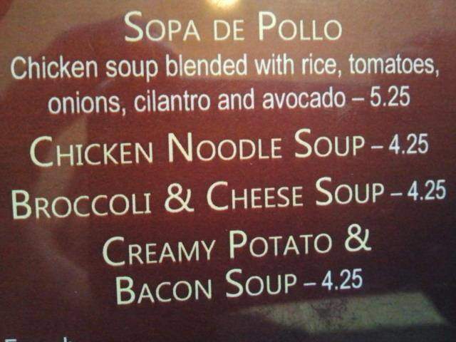 Santana's - Eden, NC menu_pic