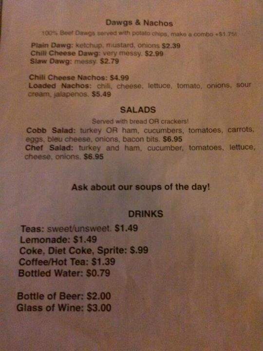 Sarge's Amazon Forest Deli & Pub - Hampton, GA menu_pic
