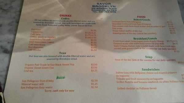Savor Brooklyn - Brooklyn, NY menu_pic