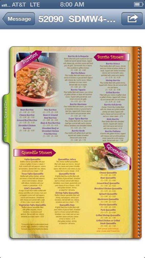 Senor Fiesta - Gainesville, GA menu_pic