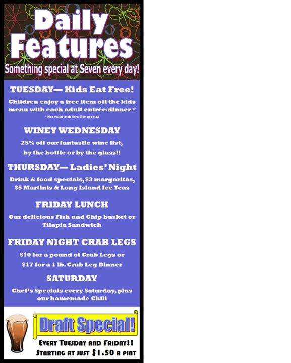 Seven - La Porte, IN menu_pic