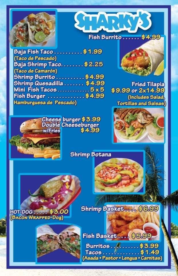 Sharkys Fish and Shrimp - Albuquerque, NM menu_pic