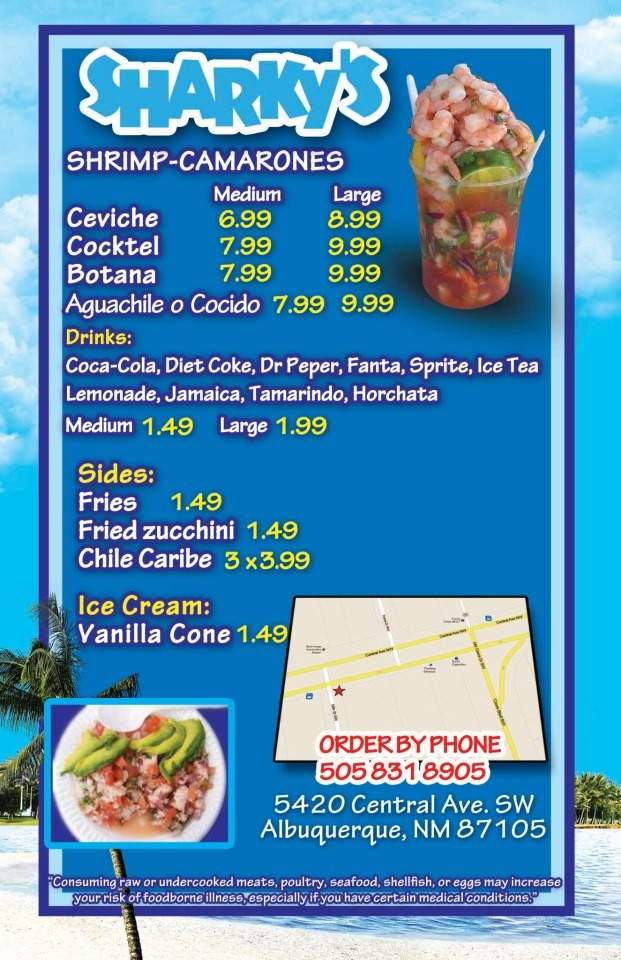 Sharkys Fish and Shrimp - Albuquerque, NM menu_pic