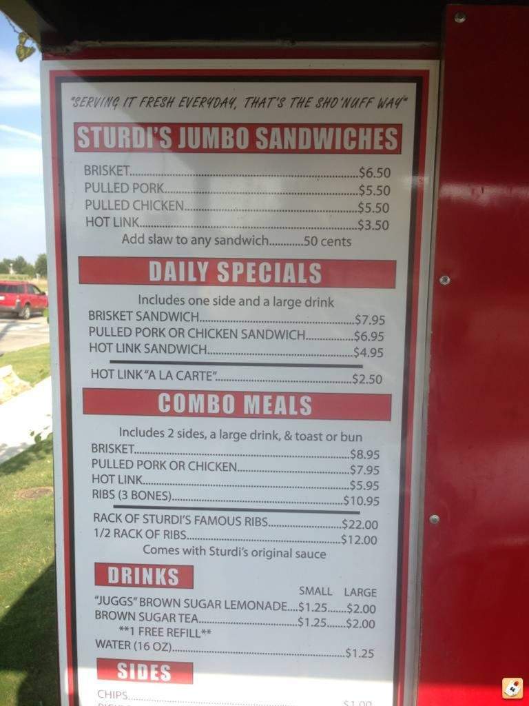 Sho'Nuff Barbecue - Springdale, AR menu_pic