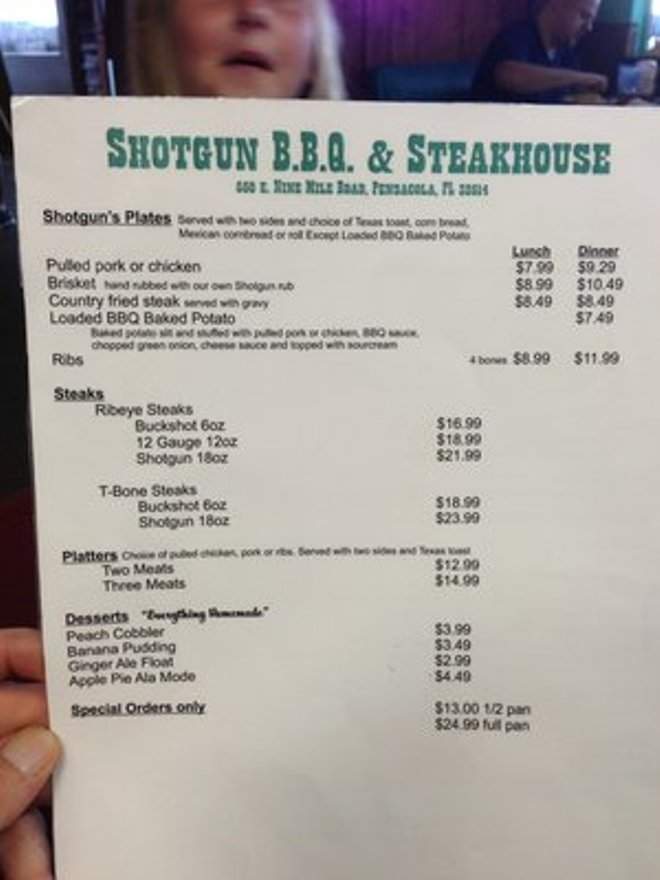 /380227500/Shotgun-BBQ-and-Steakhouse-Pensacola-FL - Pensacola, FL