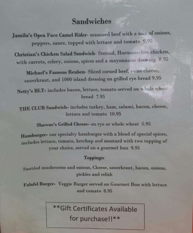 Sihams Sweets and Grill - Vestavia, AL menu_pic