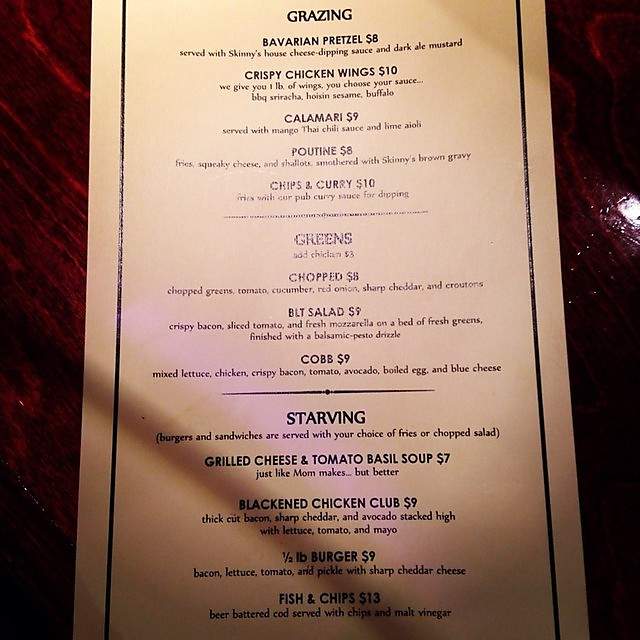 Skinny Slim's Edmond - Edmond, OK menu_pic
