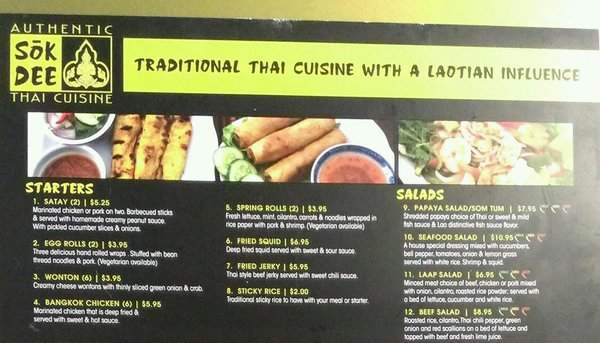 Sok Dee - Rochester, MN menu_pic