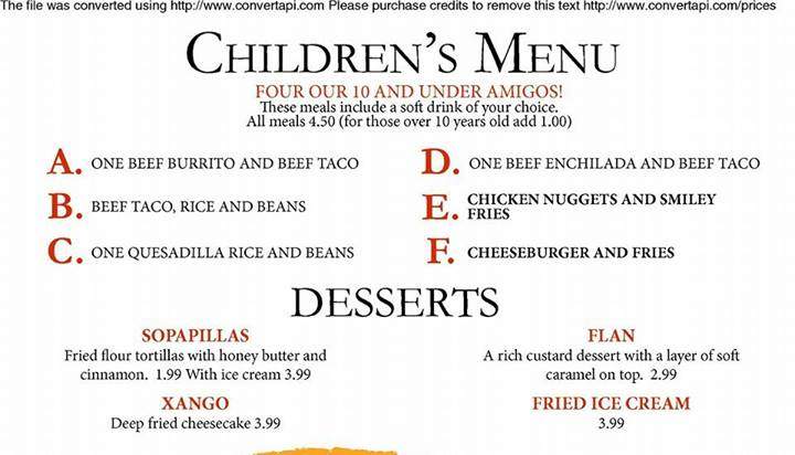 Sol Azteca - Marquette, MI menu_pic