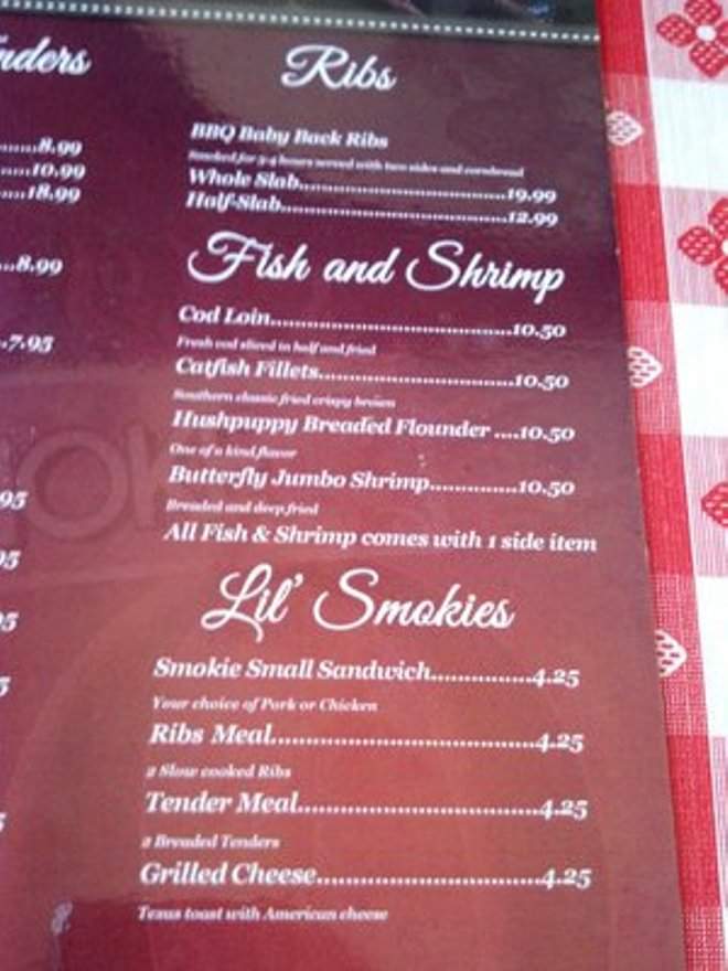 Southern Smoke BBQ - Newport, KY menu_pic