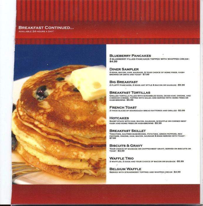 Southside Diner - Harrisonburg, VA menu_pic