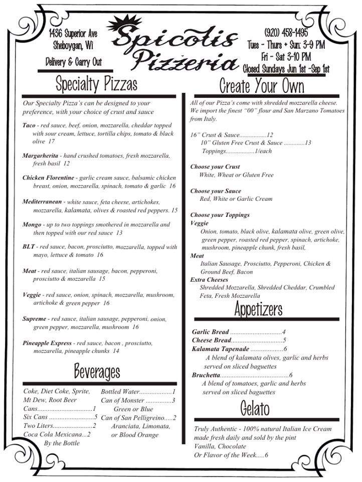 /380228512/Spicolis-Pizzeria-Sheboygan-WI - Sheboygan, WI