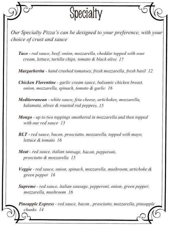 Spicolis Pizzeria - Sheboygan, WI menu_pic