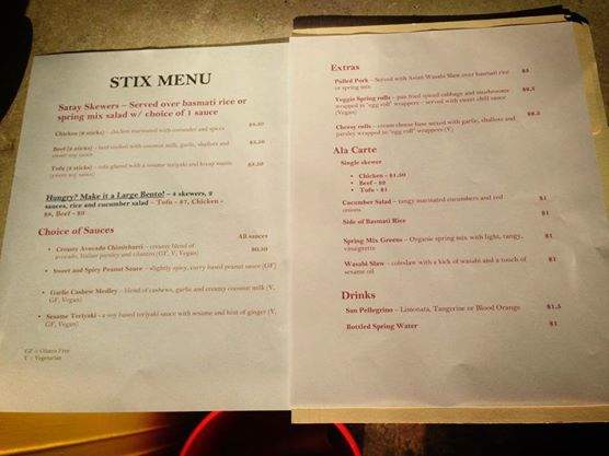 Stix - Portland, OR menu_pic