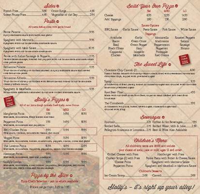 Stolly's - San Luis Obispo, CA menu_pic