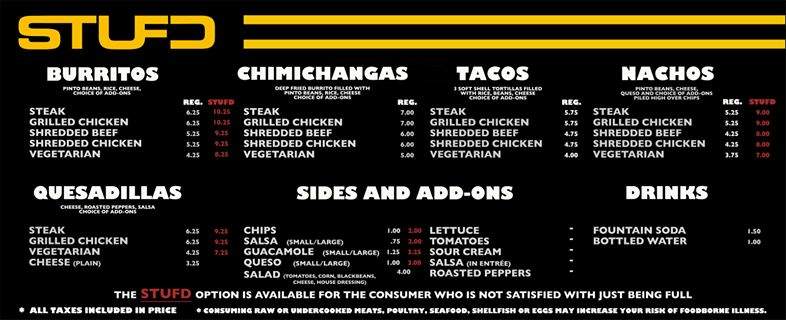 Stufd - Ypsilanti, MI menu_pic
