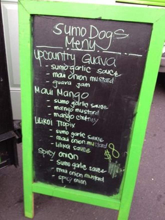 Sumo Dogs - Kihei, HI menu_pic