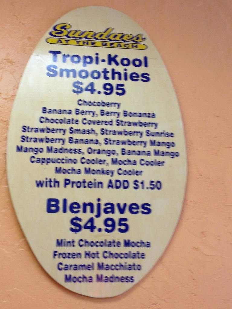 Sundaes In Melbourne Beach - Melbourne Beach, FL menu_pic