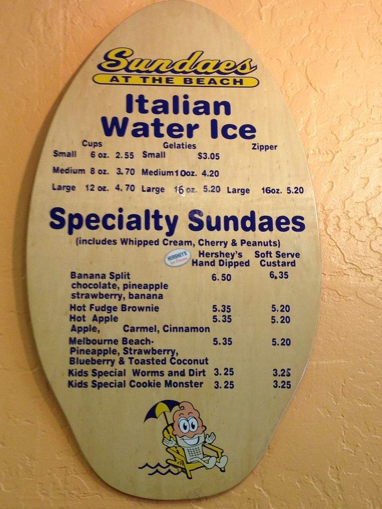 Sundaes In Melbourne Beach - Melbourne Beach, FL menu_pic