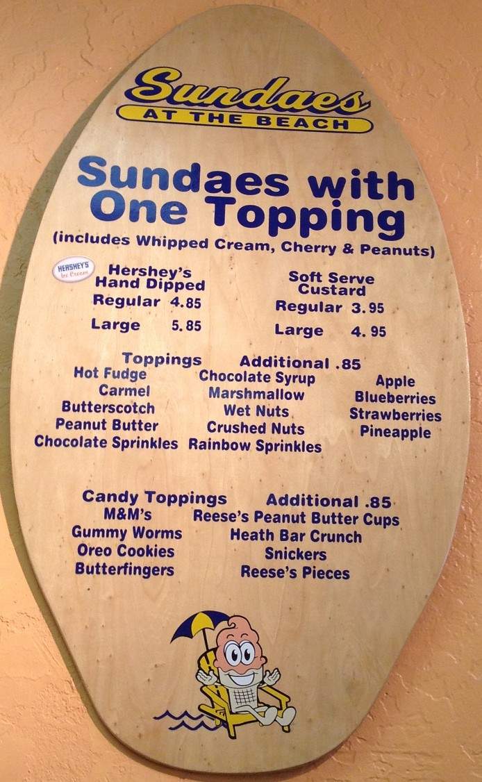 Sundaes In Melbourne Beach - Melbourne Beach, FL menu_pic