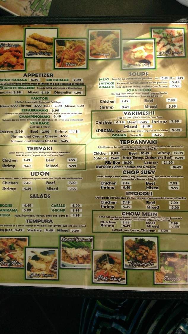 Sushi Gong - Douglas, AZ menu_pic
