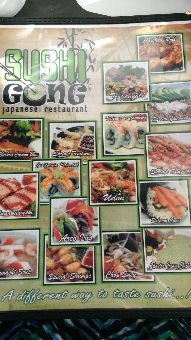 Sushi Gong - Douglas, AZ menu_pic