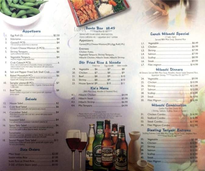 Sushi One - Bartlesville, OK menu_pic