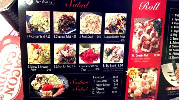 Sushiholic - La Mirada, CA menu_pic