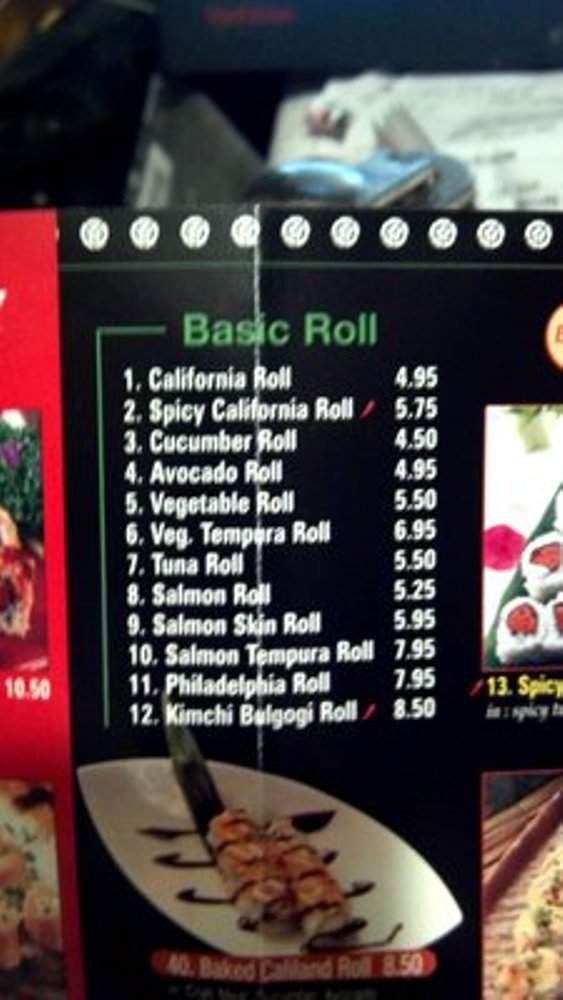 Sushiholic - La Mirada, CA menu_pic