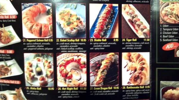 Sushiholic - La Mirada, CA menu_pic