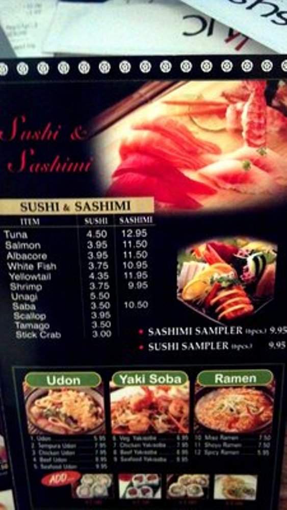 Sushiholic - La Mirada, CA menu_pic