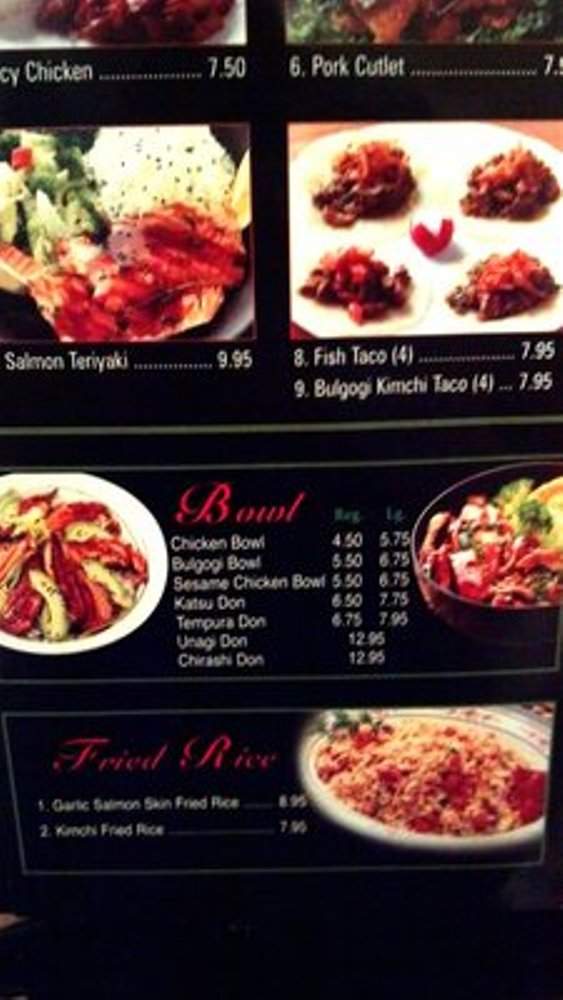 Sushiholic - La Mirada, CA menu_pic