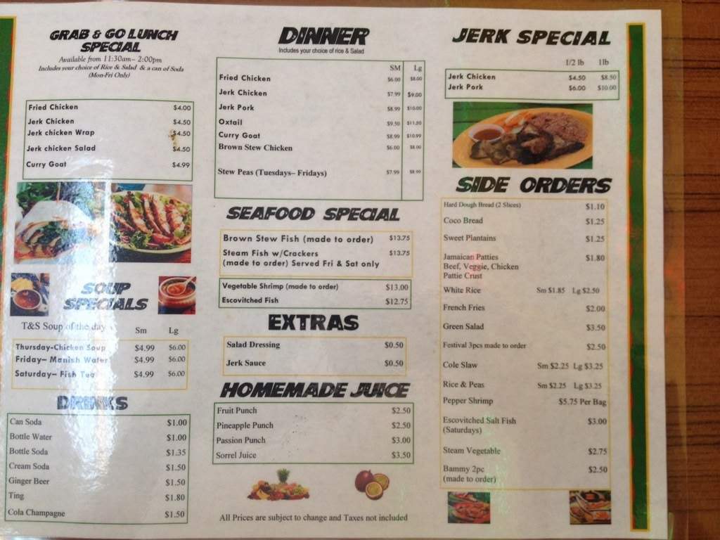 T & S Island Jerk - Port St Lucie, FL menu_pic