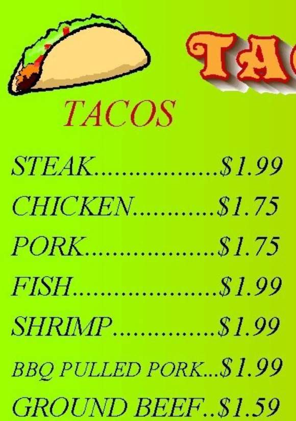 Taco Meats Potato - Indianapolis, IN menu_pic
