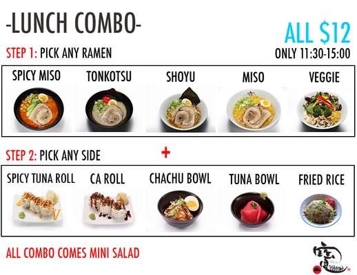 Takara Ramen Bar - West Hollywood, CA menu_pic