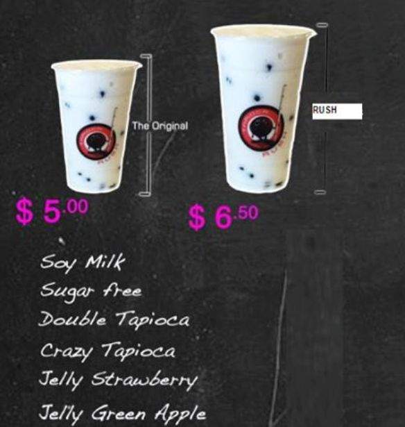Tapioca Rush - Edinburg, TX menu_pic