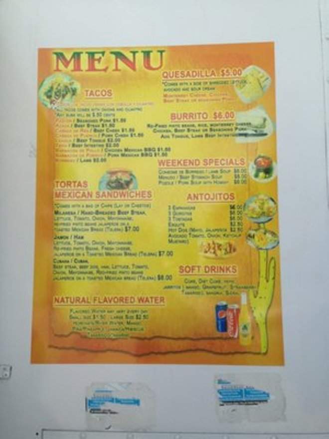 Taqueria Las Delicias - Apex, NC menu_pic