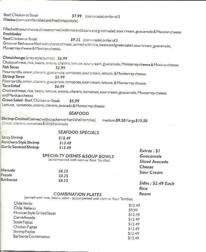 Taqueria Portland - Portland, OR menu_pic