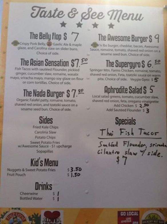 Taste and See - Black Mountain, NC menu_pic