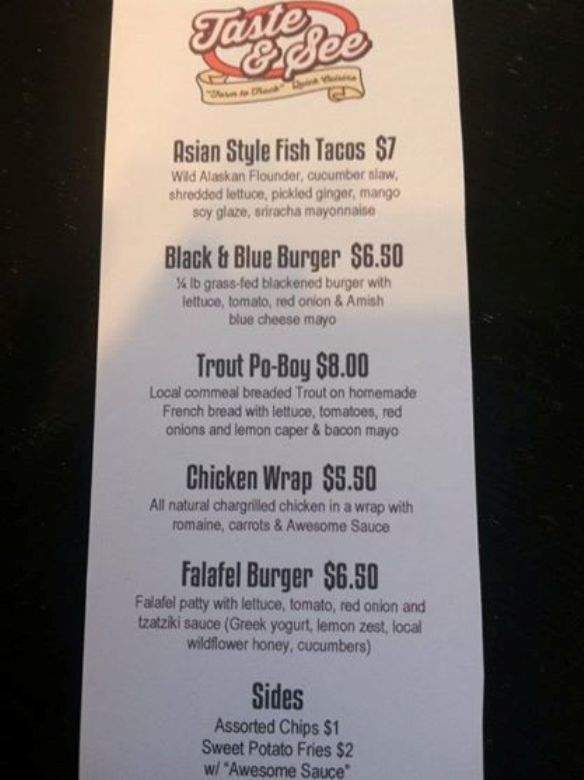 Taste and See - Black Mountain, NC menu_pic