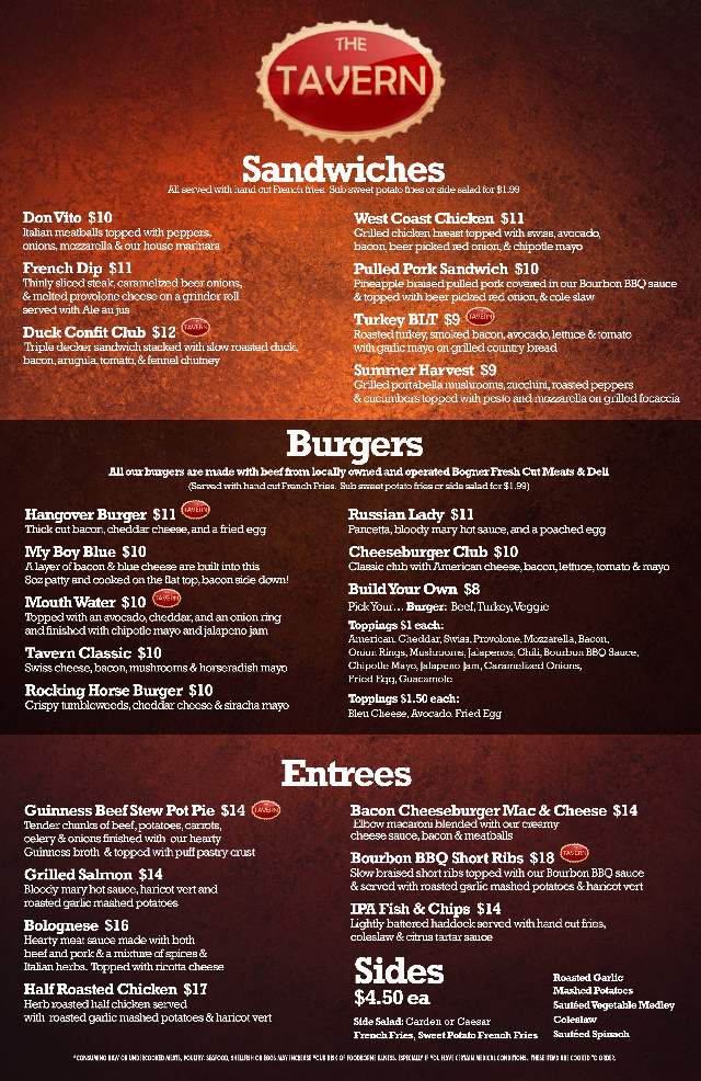 Tavern at the Exchange - Farmington, CT menu_pic