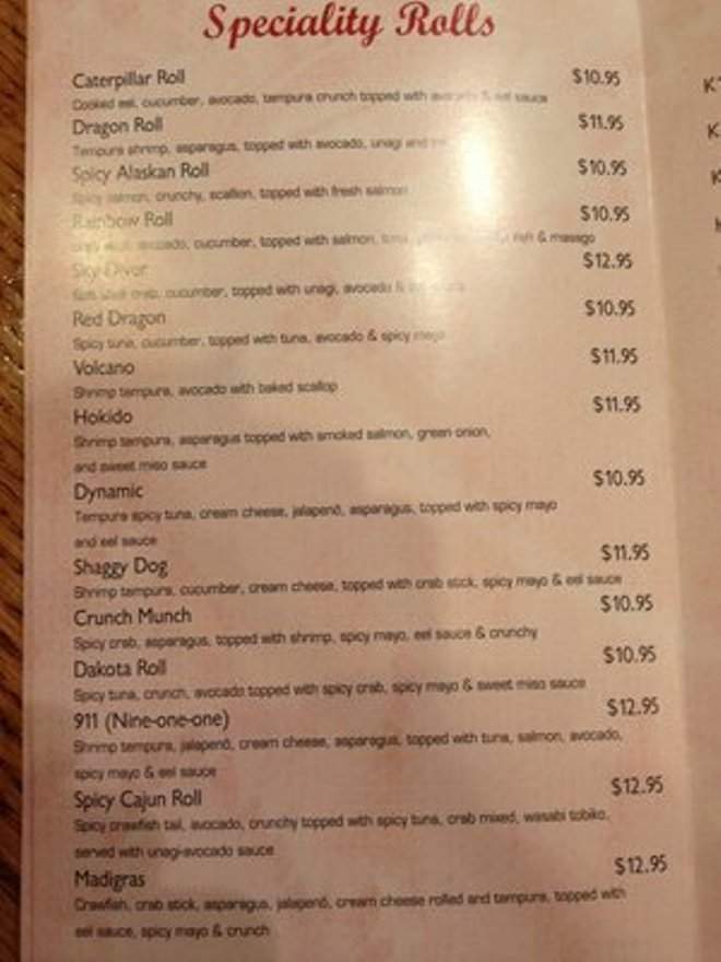 Thai Jin - Houston, TX menu_pic