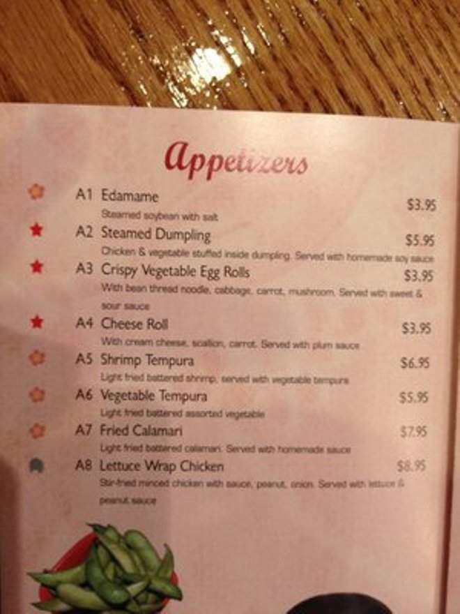 Thai Jin - Houston, TX menu_pic