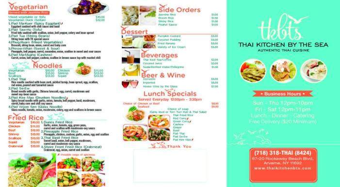 Thai Kitchen by the Sea - Far Rockaway, NY menu_pic