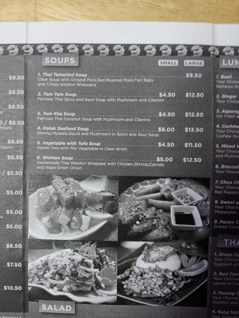 Thai Tamarind - Bellevue, PA menu_pic