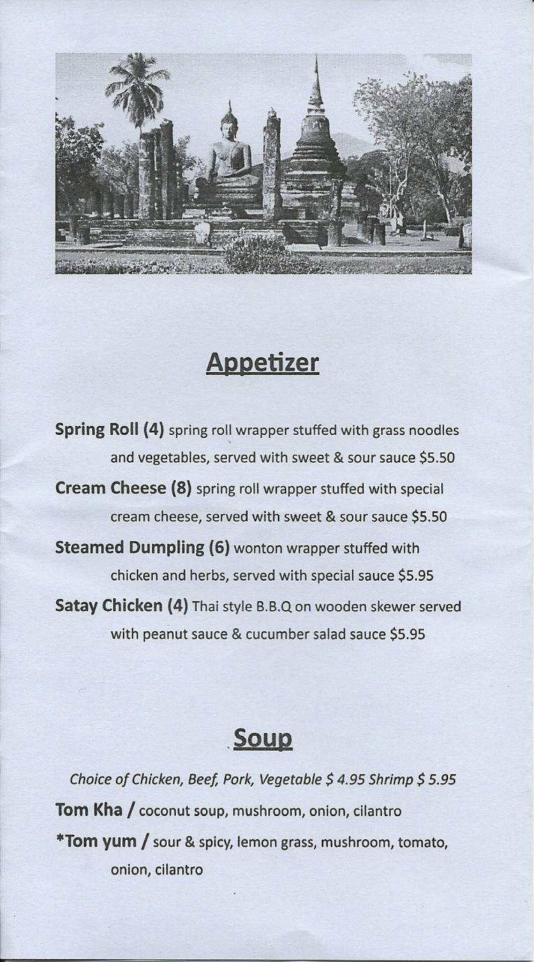 Thai To Go - Asheville, NC menu_pic