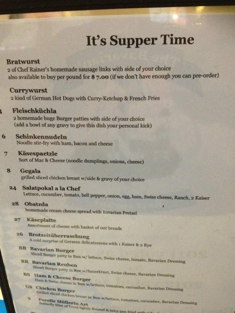 The Bavarian's Restaraunt - Jesup, GA menu_pic