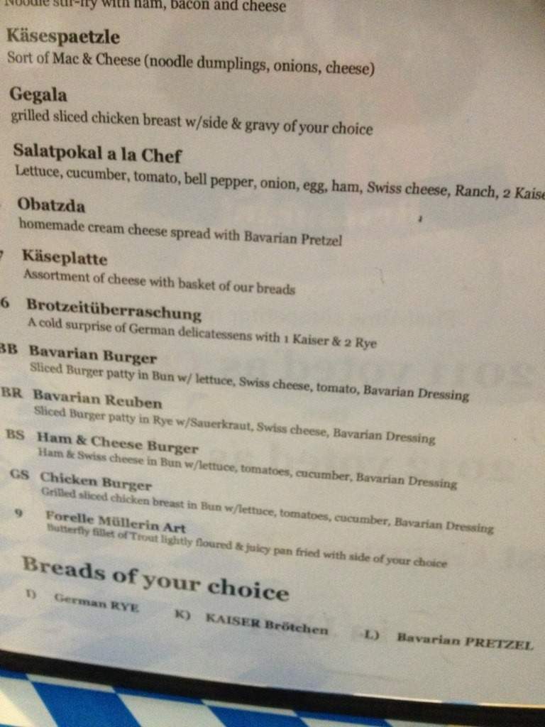 The Bavarian's Restaraunt - Jesup, GA menu_pic