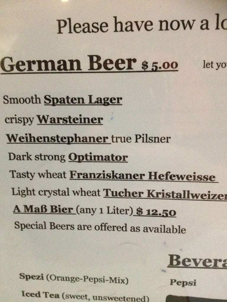 The Bavarian's Restaraunt - Jesup, GA menu_pic